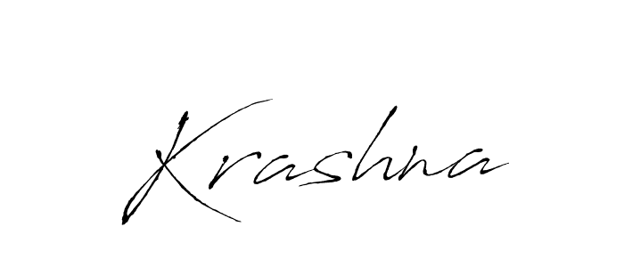 Make a beautiful signature design for name Krashna. With this signature (Antro_Vectra) style, you can create a handwritten signature for free. Krashna signature style 6 images and pictures png