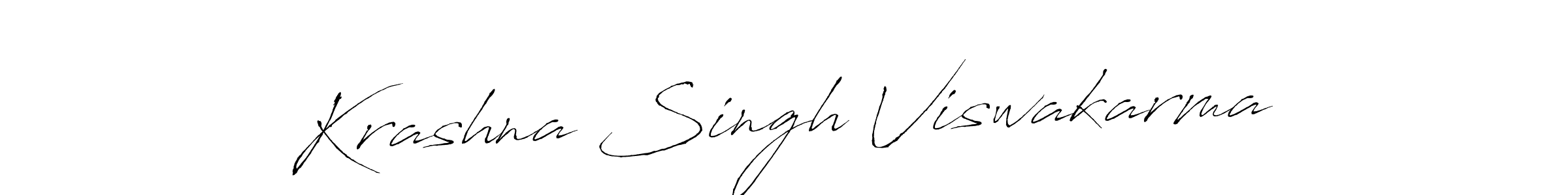 Design your own signature with our free online signature maker. With this signature software, you can create a handwritten (Antro_Vectra) signature for name Krashna Singh Viswakarma. Krashna Singh Viswakarma signature style 6 images and pictures png