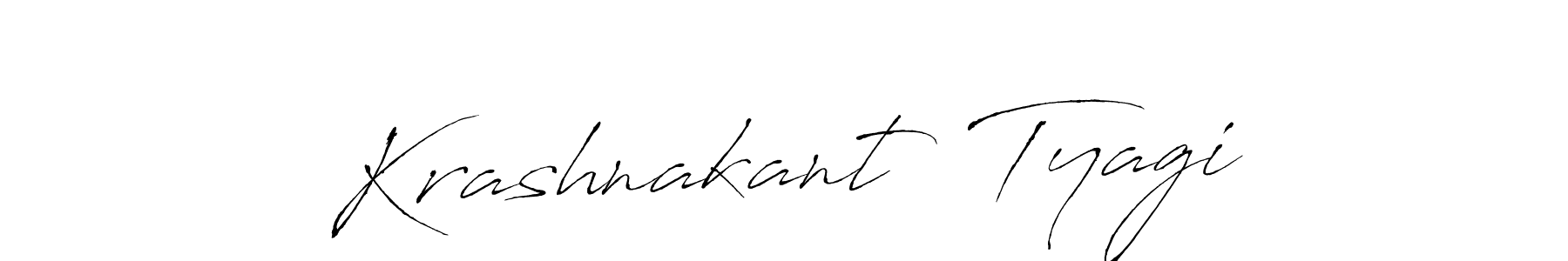 Use a signature maker to create a handwritten signature online. With this signature software, you can design (Antro_Vectra) your own signature for name Krashnakant  Tyagi. Krashnakant  Tyagi signature style 6 images and pictures png