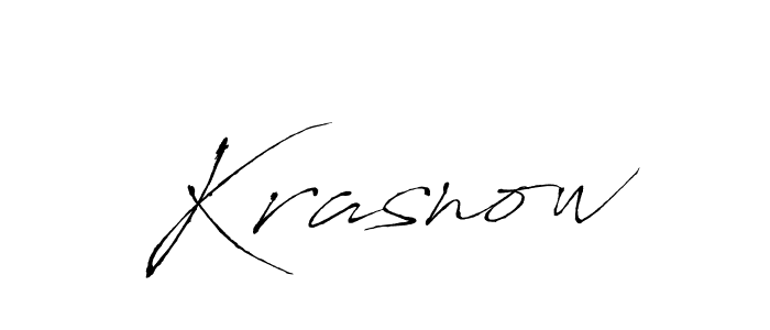It looks lik you need a new signature style for name Krasnow. Design unique handwritten (Antro_Vectra) signature with our free signature maker in just a few clicks. Krasnow signature style 6 images and pictures png
