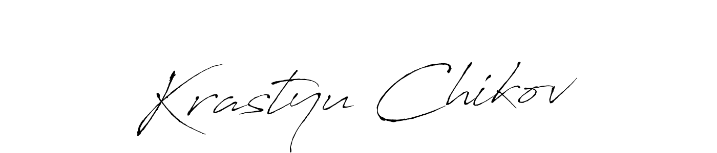 Make a beautiful signature design for name Krastyu Chikov. With this signature (Antro_Vectra) style, you can create a handwritten signature for free. Krastyu Chikov signature style 6 images and pictures png