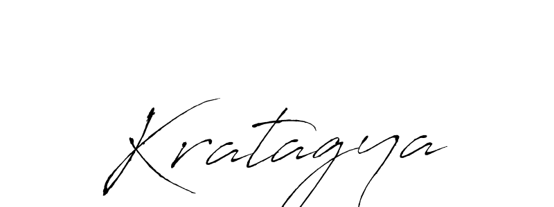 Design your own signature with our free online signature maker. With this signature software, you can create a handwritten (Antro_Vectra) signature for name Kratagya. Kratagya signature style 6 images and pictures png