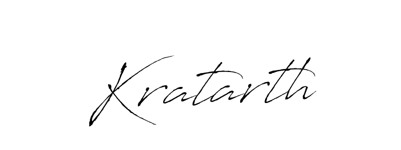 How to make Kratarth name signature. Use Antro_Vectra style for creating short signs online. This is the latest handwritten sign. Kratarth signature style 6 images and pictures png