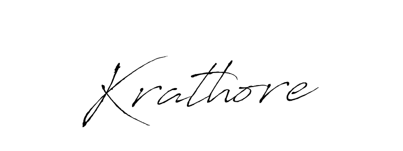 Also we have Krathore name is the best signature style. Create professional handwritten signature collection using Antro_Vectra autograph style. Krathore signature style 6 images and pictures png