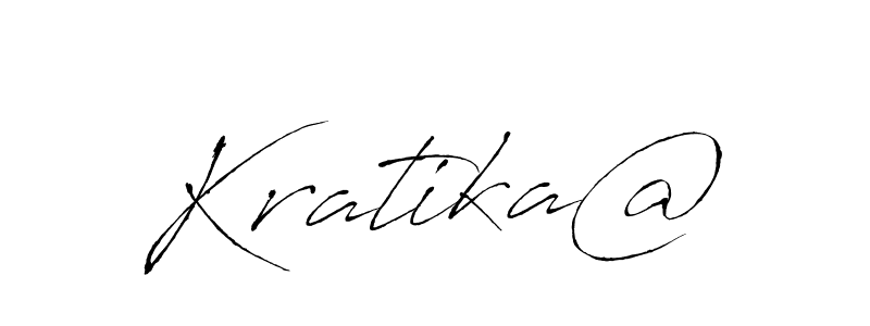 Once you've used our free online signature maker to create your best signature Antro_Vectra style, it's time to enjoy all of the benefits that Kratika@ name signing documents. Kratika@ signature style 6 images and pictures png