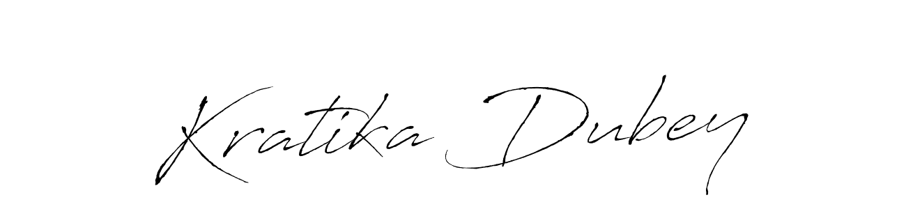 Design your own signature with our free online signature maker. With this signature software, you can create a handwritten (Antro_Vectra) signature for name Kratika Dubey. Kratika Dubey signature style 6 images and pictures png