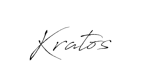 Make a beautiful signature design for name Kratos. With this signature (Antro_Vectra) style, you can create a handwritten signature for free. Kratos signature style 6 images and pictures png