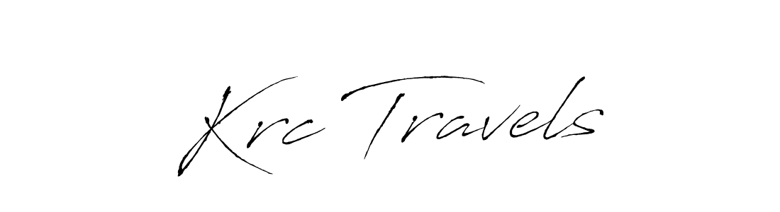 Design your own signature with our free online signature maker. With this signature software, you can create a handwritten (Antro_Vectra) signature for name Krc Travels. Krc Travels signature style 6 images and pictures png