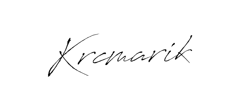 You should practise on your own different ways (Antro_Vectra) to write your name (Krcmarik) in signature. don't let someone else do it for you. Krcmarik signature style 6 images and pictures png