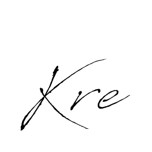 Make a beautiful signature design for name Kre. With this signature (Antro_Vectra) style, you can create a handwritten signature for free. Kre signature style 6 images and pictures png