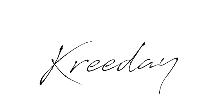 Make a short Kreeday signature style. Manage your documents anywhere anytime using Antro_Vectra. Create and add eSignatures, submit forms, share and send files easily. Kreeday signature style 6 images and pictures png