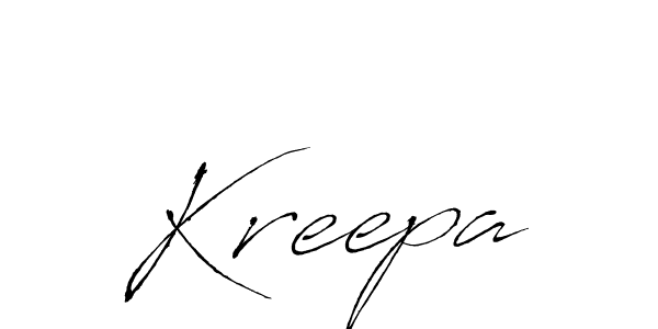 Similarly Antro_Vectra is the best handwritten signature design. Signature creator online .You can use it as an online autograph creator for name Kreepa. Kreepa signature style 6 images and pictures png