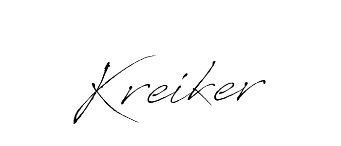 Antro_Vectra is a professional signature style that is perfect for those who want to add a touch of class to their signature. It is also a great choice for those who want to make their signature more unique. Get Kreiker name to fancy signature for free. Kreiker signature style 6 images and pictures png