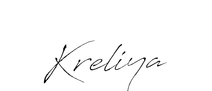 You should practise on your own different ways (Antro_Vectra) to write your name (Kreliya) in signature. don't let someone else do it for you. Kreliya signature style 6 images and pictures png