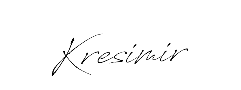 Kresimir stylish signature style. Best Handwritten Sign (Antro_Vectra) for my name. Handwritten Signature Collection Ideas for my name Kresimir. Kresimir signature style 6 images and pictures png