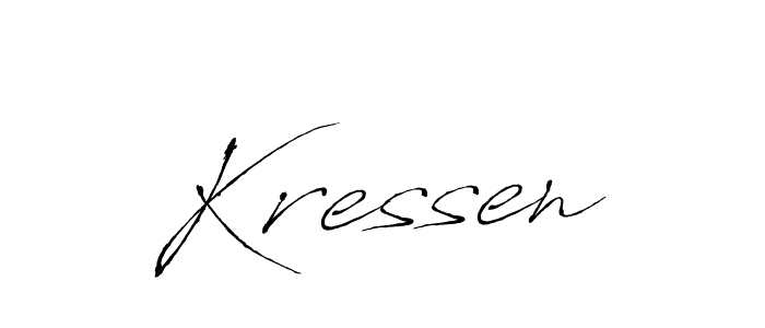 Once you've used our free online signature maker to create your best signature Antro_Vectra style, it's time to enjoy all of the benefits that Kressen name signing documents. Kressen signature style 6 images and pictures png