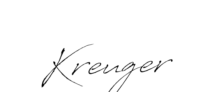 Use a signature maker to create a handwritten signature online. With this signature software, you can design (Antro_Vectra) your own signature for name Kreuger. Kreuger signature style 6 images and pictures png