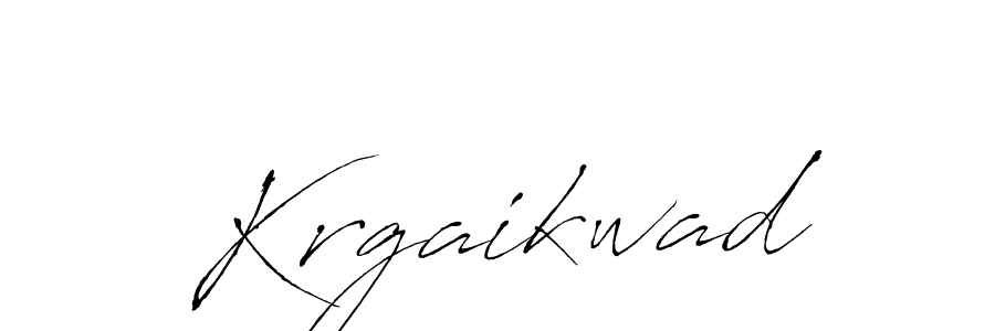 Create a beautiful signature design for name Krgaikwad. With this signature (Antro_Vectra) fonts, you can make a handwritten signature for free. Krgaikwad signature style 6 images and pictures png