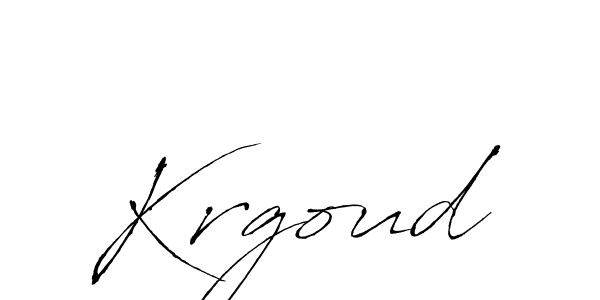 Make a beautiful signature design for name Krgoud. With this signature (Antro_Vectra) style, you can create a handwritten signature for free. Krgoud signature style 6 images and pictures png