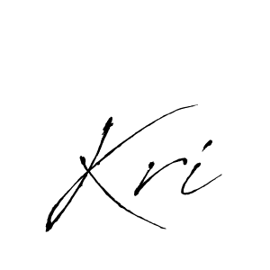 Design your own signature with our free online signature maker. With this signature software, you can create a handwritten (Antro_Vectra) signature for name Kri. Kri signature style 6 images and pictures png