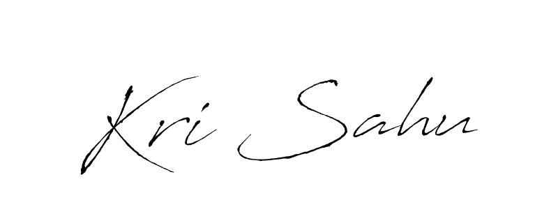 Create a beautiful signature design for name Kri Sahu. With this signature (Antro_Vectra) fonts, you can make a handwritten signature for free. Kri Sahu signature style 6 images and pictures png