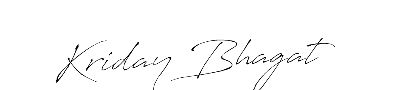 How to make Kriday Bhagat signature? Antro_Vectra is a professional autograph style. Create handwritten signature for Kriday Bhagat name. Kriday Bhagat signature style 6 images and pictures png