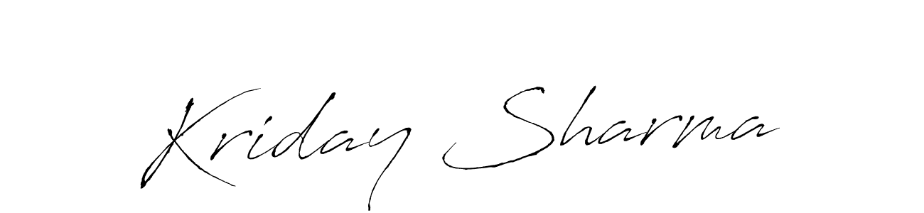 It looks lik you need a new signature style for name Kriday Sharma. Design unique handwritten (Antro_Vectra) signature with our free signature maker in just a few clicks. Kriday Sharma signature style 6 images and pictures png