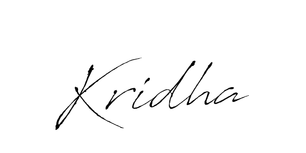 The best way (Antro_Vectra) to make a short signature is to pick only two or three words in your name. The name Kridha include a total of six letters. For converting this name. Kridha signature style 6 images and pictures png