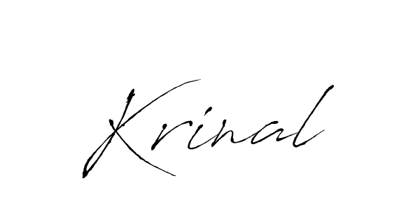 How to make Krinal name signature. Use Antro_Vectra style for creating short signs online. This is the latest handwritten sign. Krinal signature style 6 images and pictures png