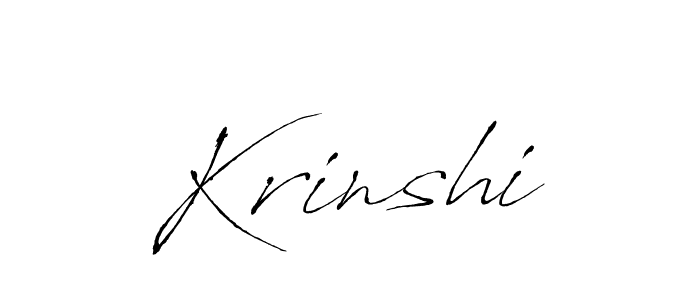 You should practise on your own different ways (Antro_Vectra) to write your name (Krinshi) in signature. don't let someone else do it for you. Krinshi signature style 6 images and pictures png