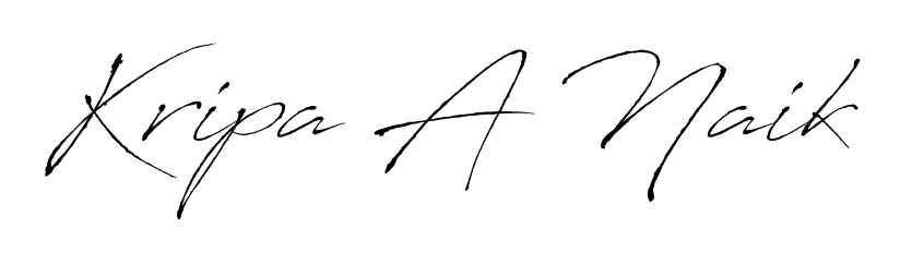 Similarly Antro_Vectra is the best handwritten signature design. Signature creator online. You can use it as an online autograph creator for name Kripa A Naik. Kripa A Naik signature style 6 images and pictures png
