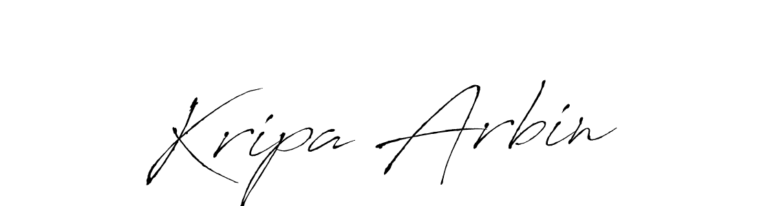 Create a beautiful signature design for name Kripa Arbin. With this signature (Antro_Vectra) fonts, you can make a handwritten signature for free. Kripa Arbin signature style 6 images and pictures png