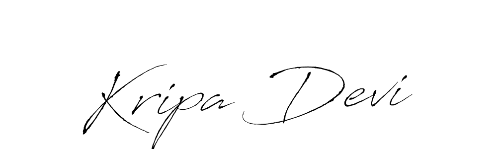 Antro_Vectra is a professional signature style that is perfect for those who want to add a touch of class to their signature. It is also a great choice for those who want to make their signature more unique. Get Kripa Devi name to fancy signature for free. Kripa Devi signature style 6 images and pictures png