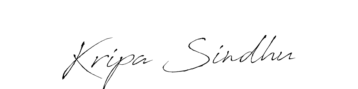 Design your own signature with our free online signature maker. With this signature software, you can create a handwritten (Antro_Vectra) signature for name Kripa Sindhu. Kripa Sindhu signature style 6 images and pictures png
