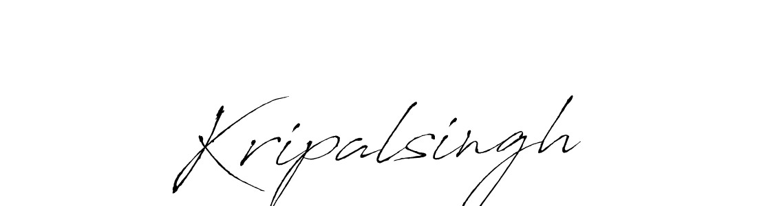 Kripalsingh stylish signature style. Best Handwritten Sign (Antro_Vectra) for my name. Handwritten Signature Collection Ideas for my name Kripalsingh. Kripalsingh signature style 6 images and pictures png