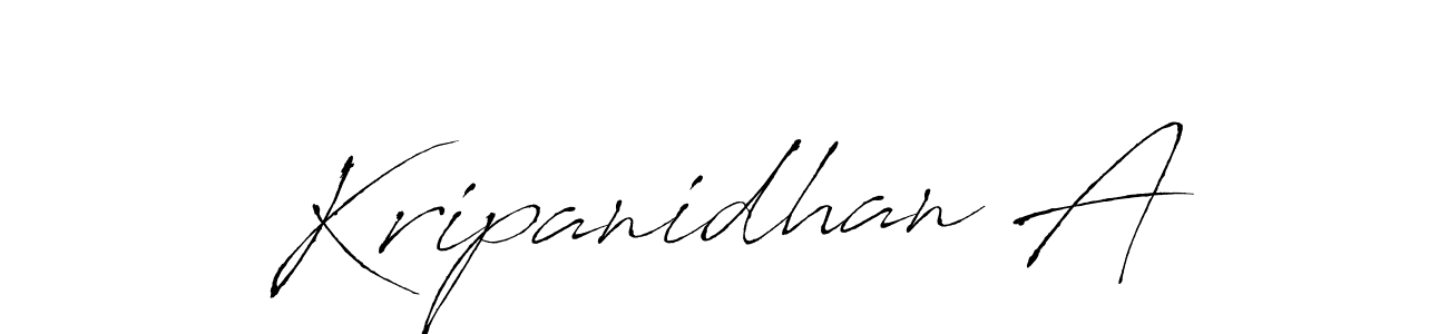 Make a beautiful signature design for name Kripanidhan A. With this signature (Antro_Vectra) style, you can create a handwritten signature for free. Kripanidhan A signature style 6 images and pictures png