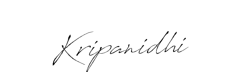 Kripanidhi stylish signature style. Best Handwritten Sign (Antro_Vectra) for my name. Handwritten Signature Collection Ideas for my name Kripanidhi. Kripanidhi signature style 6 images and pictures png