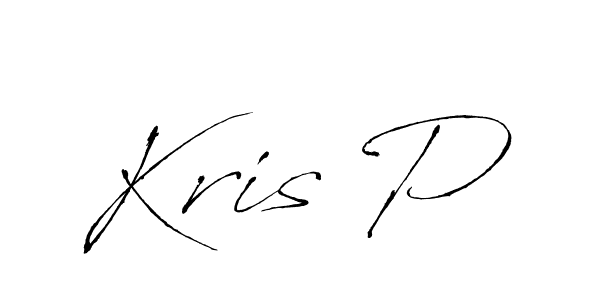 if you are searching for the best signature style for your name Kris P. so please give up your signature search. here we have designed multiple signature styles  using Antro_Vectra. Kris P signature style 6 images and pictures png