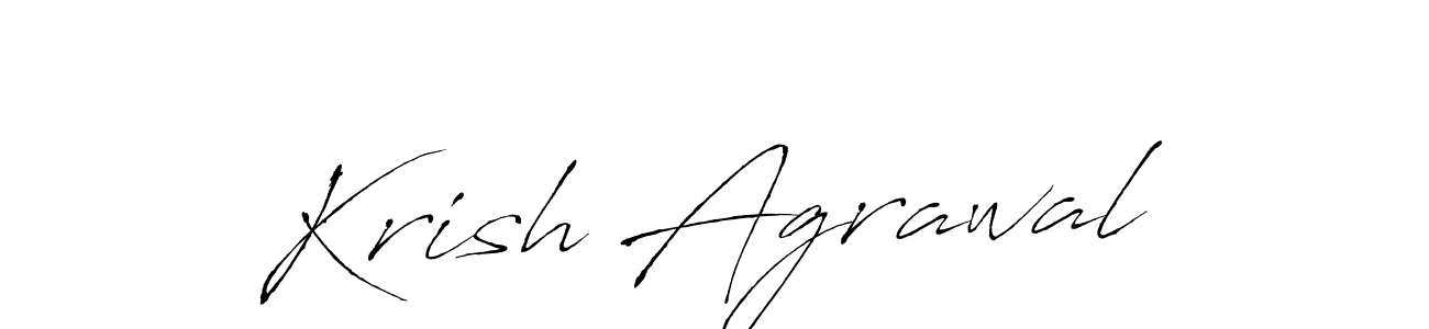 Use a signature maker to create a handwritten signature online. With this signature software, you can design (Antro_Vectra) your own signature for name Krish Agrawal. Krish Agrawal signature style 6 images and pictures png