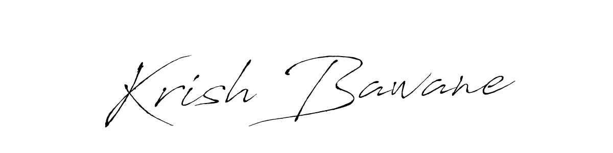 This is the best signature style for the Krish Bawane name. Also you like these signature font (Antro_Vectra). Mix name signature. Krish Bawane signature style 6 images and pictures png