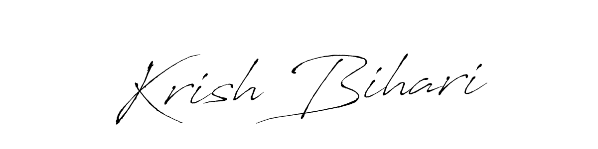 Make a beautiful signature design for name Krish Bihari. Use this online signature maker to create a handwritten signature for free. Krish Bihari signature style 6 images and pictures png