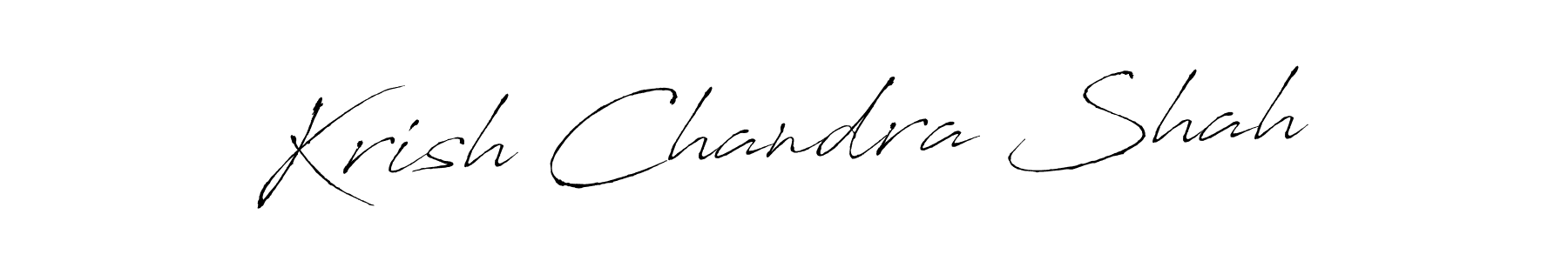 Antro_Vectra is a professional signature style that is perfect for those who want to add a touch of class to their signature. It is also a great choice for those who want to make their signature more unique. Get Krish Chandra Shah name to fancy signature for free. Krish Chandra Shah signature style 6 images and pictures png