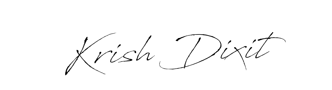 Similarly Antro_Vectra is the best handwritten signature design. Signature creator online .You can use it as an online autograph creator for name Krish Dixit. Krish Dixit signature style 6 images and pictures png