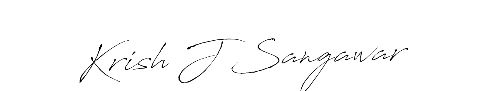 This is the best signature style for the Krish J Sangawar name. Also you like these signature font (Antro_Vectra). Mix name signature. Krish J Sangawar signature style 6 images and pictures png