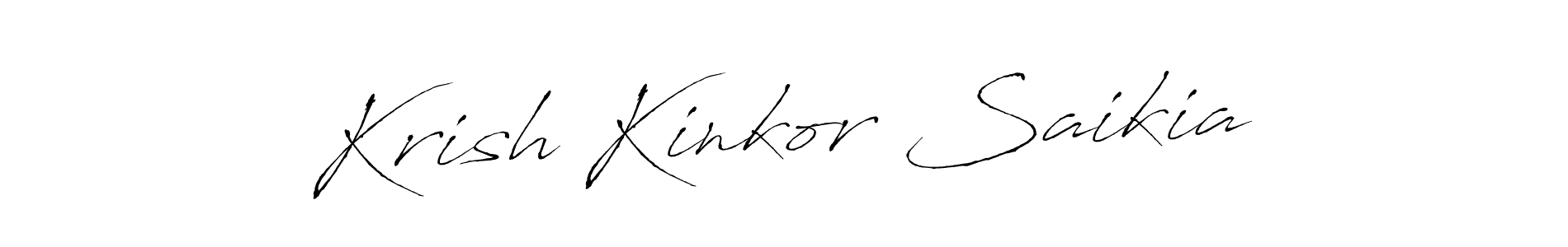 Similarly Antro_Vectra is the best handwritten signature design. Signature creator online .You can use it as an online autograph creator for name Krish Kinkor Saikia. Krish Kinkor Saikia signature style 6 images and pictures png