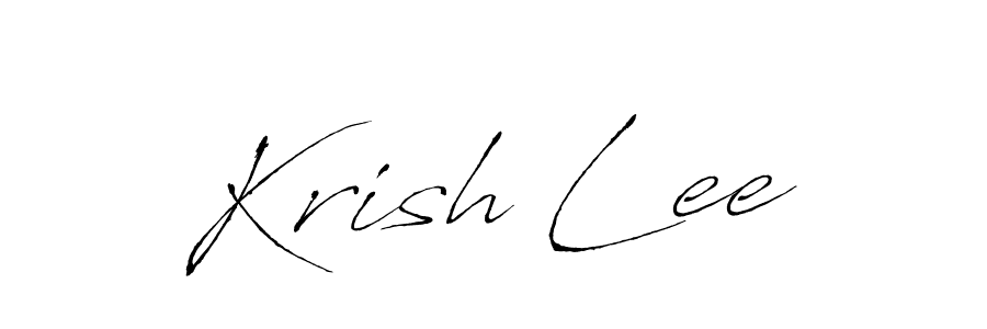 Use a signature maker to create a handwritten signature online. With this signature software, you can design (Antro_Vectra) your own signature for name Krish Lee. Krish Lee signature style 6 images and pictures png