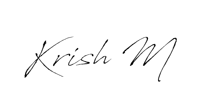 You should practise on your own different ways (Antro_Vectra) to write your name (Krish M) in signature. don't let someone else do it for you. Krish M signature style 6 images and pictures png