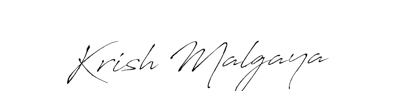 Similarly Antro_Vectra is the best handwritten signature design. Signature creator online .You can use it as an online autograph creator for name Krish Malgaya. Krish Malgaya signature style 6 images and pictures png