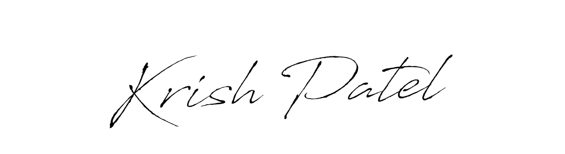 You should practise on your own different ways (Antro_Vectra) to write your name (Krish Patel) in signature. don't let someone else do it for you. Krish Patel signature style 6 images and pictures png