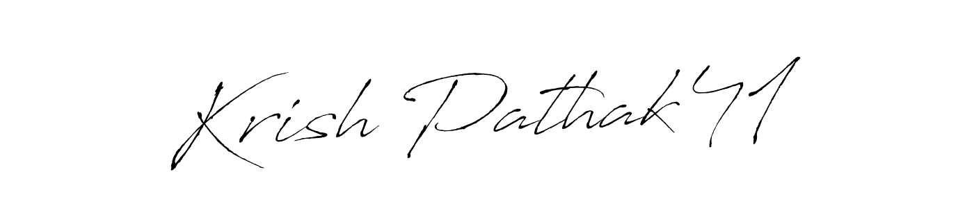 Design your own signature with our free online signature maker. With this signature software, you can create a handwritten (Antro_Vectra) signature for name Krish Pathak41. Krish Pathak41 signature style 6 images and pictures png